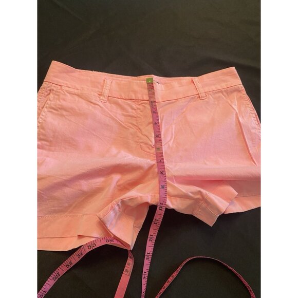 J. Crew Stretch Pink Dock Low-Rise Chino Shorts Sz 4 Casual Preppy Resort wear - Picture 4 of 6